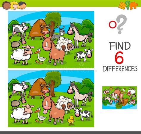 Spot The Difference For Kids Animals