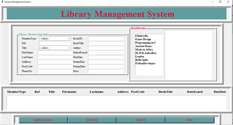 Library Management System In Python With Source Code Source Code My