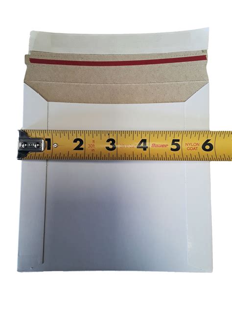 100 6x6 Stay Flat Rigid Cd Cardboard Mailer