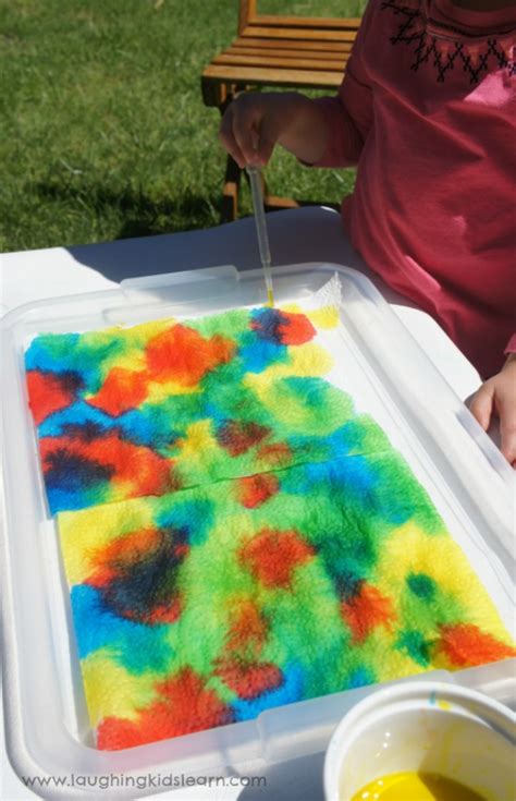 You can add some art to this project too. SILLY SATURDAY: Color Splash - Paint & Possibilities