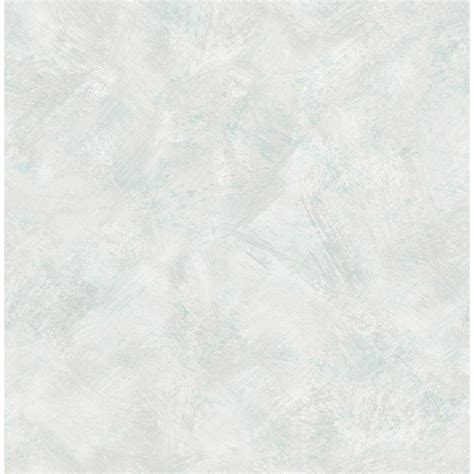 Seabrook Designs Faux Brushstroke Metallic Champagne And Blue Mist