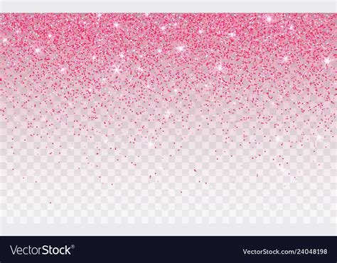 Pink Glitter Sparkle On A Transparent Background Vector Image