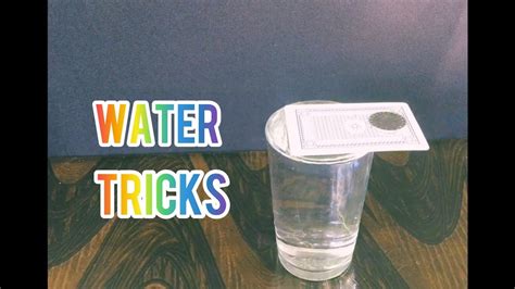Amazing Water Tricks Experiment Science Experiment Youtube