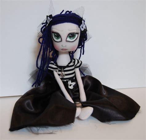 Maureen Goth Cloth Art Rag Doll Etsy Ornamental Dolls Art Dolls