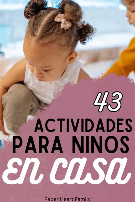 43 Actividades En Casa Para Niños Divertidas Y Fáciles