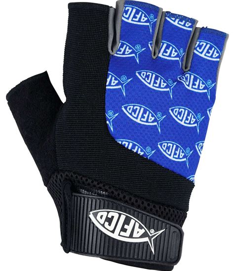 Aftco Short Pump Gloves Blue Scatter Large Tackledirect