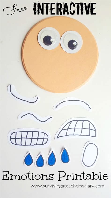 Printable Kids Activity Make A Face Exploring Emotions 2a0