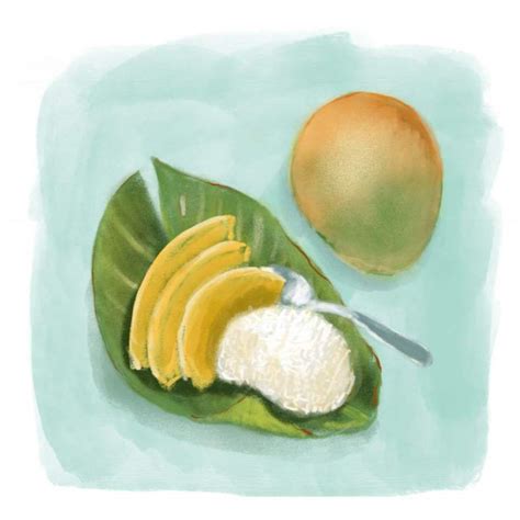 kathymcgraw day 30 100 day project mango with sticky rice i love this dessert i got to
