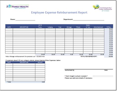 Expense Report Template Ms Excel 10 Blue Layouts