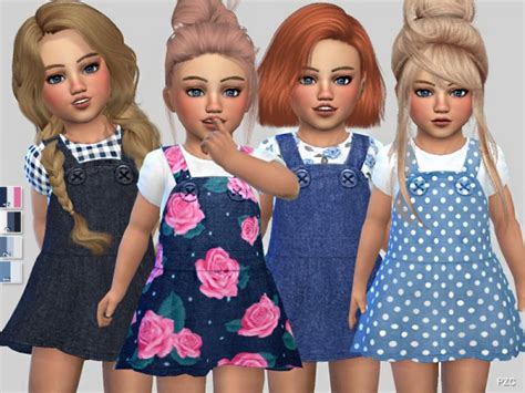 The Sims Resource Denim Toddler Dress Collection By