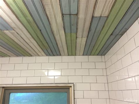 The bead board ceiling gives his room a ton of farmhouse character, & looks great next to his navy blue walls. Scrap Wood Project: Bead Board Address Sign - Refresh Living