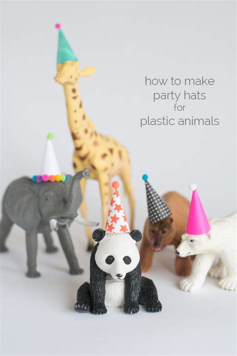 How To Make Party Hats For Plastic Animals This Heart Of Mine
