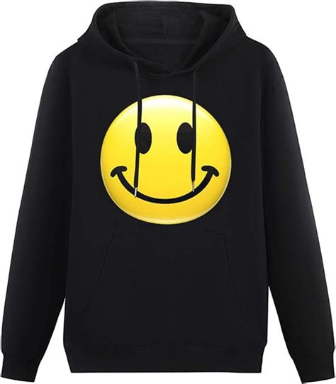 Sweatshirt Hoodie Smiley Face Hd Hooded With Drawstring Pockets Amazon