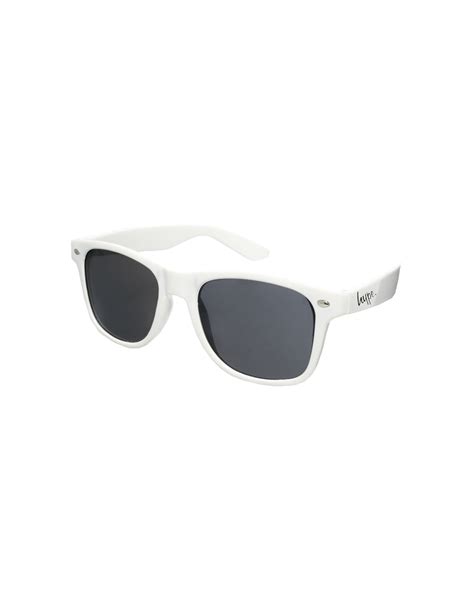 Asos Hype Wayfarer Sunglasses In White For Men Lyst