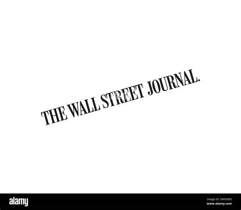 The Wall Street Journal Rotated Logo White Background Stock Photo Alamy