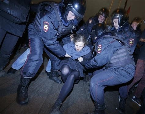 Pussy Riot Members Detained Outside Courthouse Where Anti Putin Protestors Were Being Sentenced