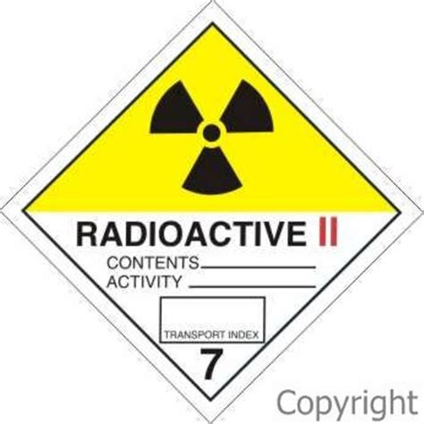 Hazchem Radioactive Sign Border Lifting And Safety Pty Ltd