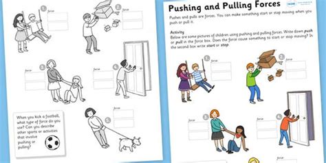 The primary difference between push and pull marketing lies in how consumers are approached. worksheets for force and motion first grade - Google Search | Force and motion, Map activities ...