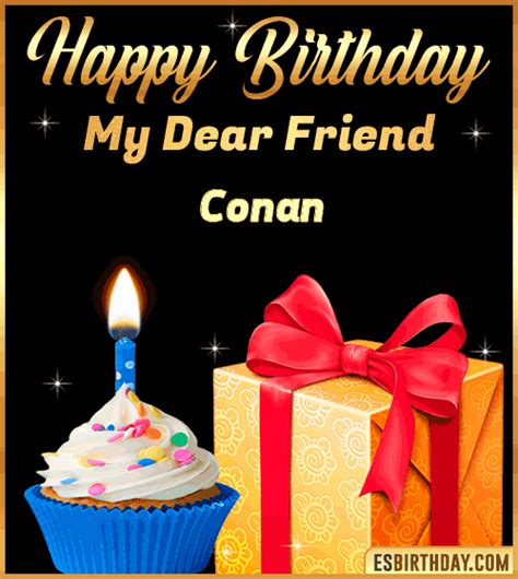 Happy Birthday Conan  🎂 Images Animated Wishes 28 S