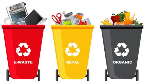 Set Of Different Trash Can 302946 Vector Art At Vecteezy