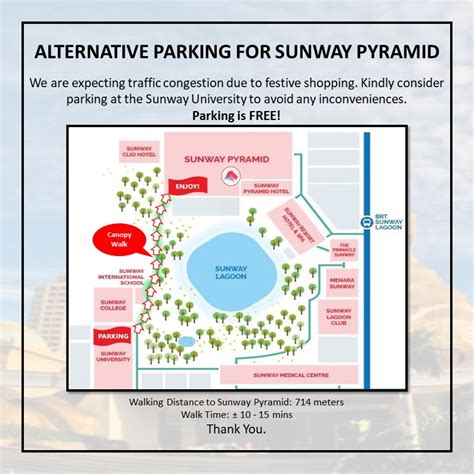 The mall uses the sunway smart parking system to manage their parking facility. 21 Dec 2019-19 Jan 2020: Sunway Pyramid Free Parking Promo ...