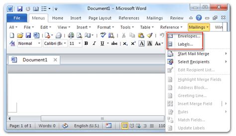 Creating Labels From Word For Mac 2016