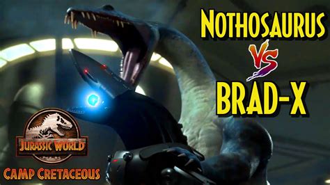 Nothosaurus Vs Brad X Jurassic World Camp Cretaceous Temporada 5
