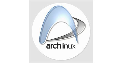 Archlinux Classic Round Sticker Zazzle