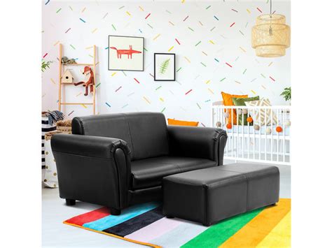 Costway Kids Sofa Armrest Chair Couch Lounge In Black Stacksocial