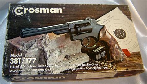 Vintage Crosman 38t 177 C02 Pellet Revolver In Box For Sale At