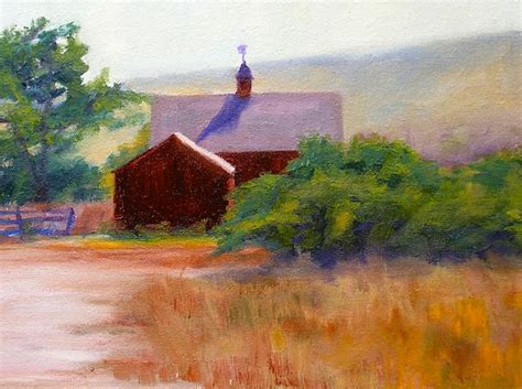 Daily Painters Abstract Gallery Red Barn Art Painting Colorado