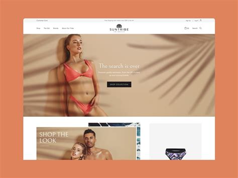 Swimwear Website Design By Naked Ideas On Dribbble