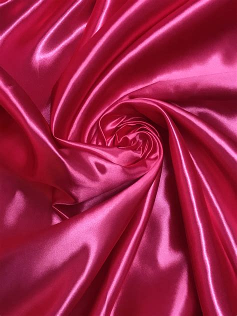 Hot Pink Bridal Satin Sal Tex Fabrics Inc