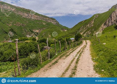 Road To Laza Village In Caucasus Mountains Azerbaij Stock Photo