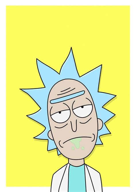 Ricks Face From Rick And Morty 1754x2480 Wallpaper