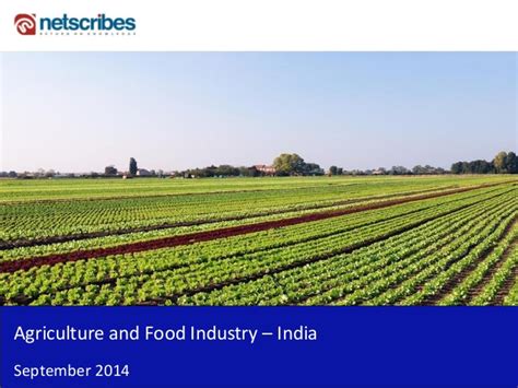 Market Research Report Agriculture And Food Industry In