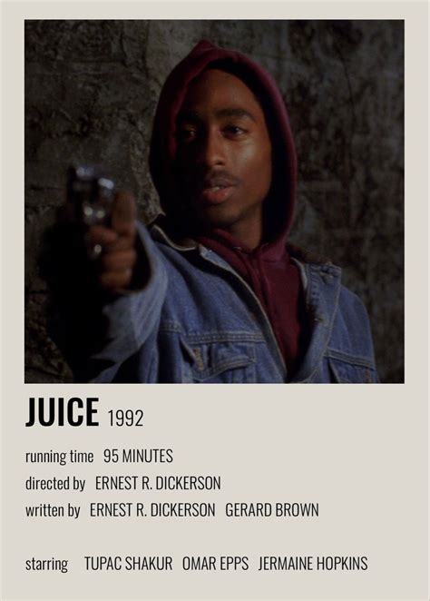 Juice Minimalist Poster Great Movies To Watch Movie Character