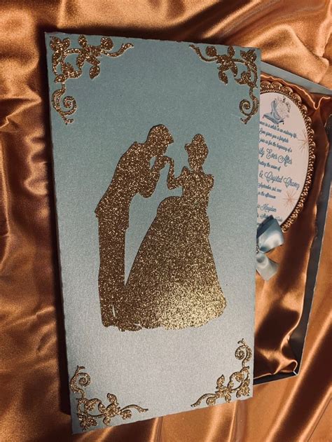 Personalize your quinceanera invitations in spanish or english, with pictures. Cinderella Invitations for wedding Quinceañera sweet sixteen | Etsy in 2020 | Cinderella ...