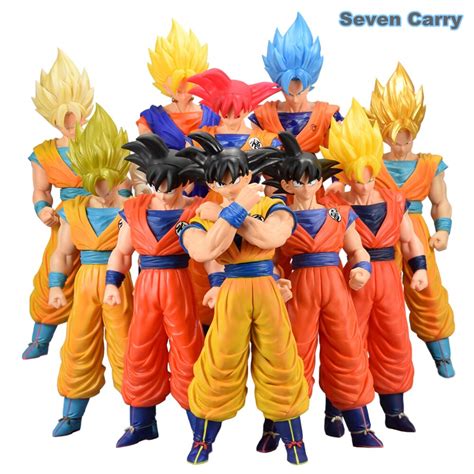 Anime Dragon Ball Z Goku Figura De Acción Juguetes Pvc Grande 43 Cm Super Saiyan Goku Juguetes