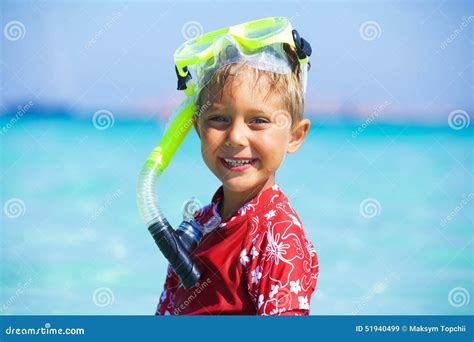 Boy Snorkeling Stock Image Image Of Glasses Baby Caucasian 51940499