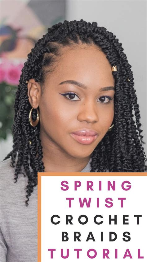 Crochet Spring Twist Hairstyle Video In 2021 Hair Styles Black