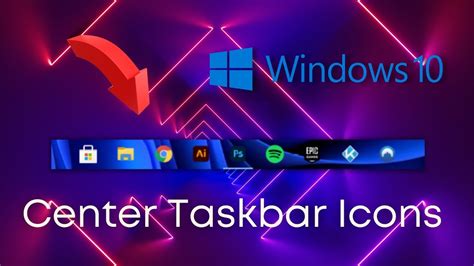 Taskbarx Center Taskbar Icons