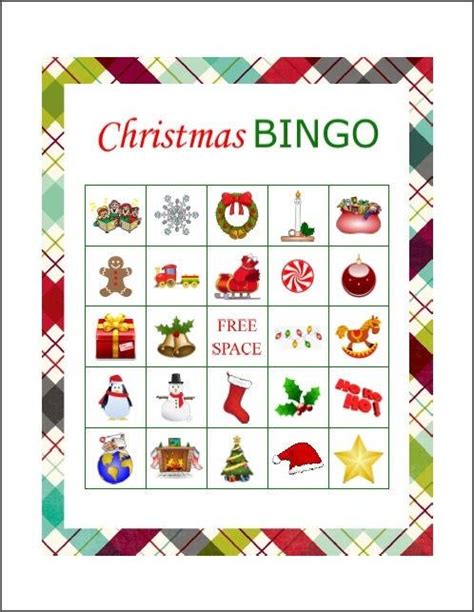 50 Printable Christmas Bingo Cards 1 Per Page Fun Christmas Party