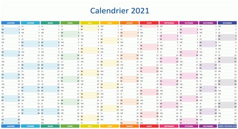 Nos calendriers sont libres de droits, peuvent être directement téléchargés et imprimés. Calendrier 2021 Par Mois - Calendrier 2021