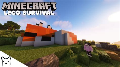 I Built The Lego Minecraft Fox Lego Minecraft Survival Episode 2