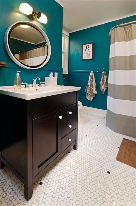 Amazing gallery of interior design and decorating ideas of teal bathrooms in bedrooms, decks/patios, dining rooms, bathrooms, kitchens by elite interior designers. 1096 Ashbury #2, San Francisco, CA 94117 - 1 bed/1 bath ...