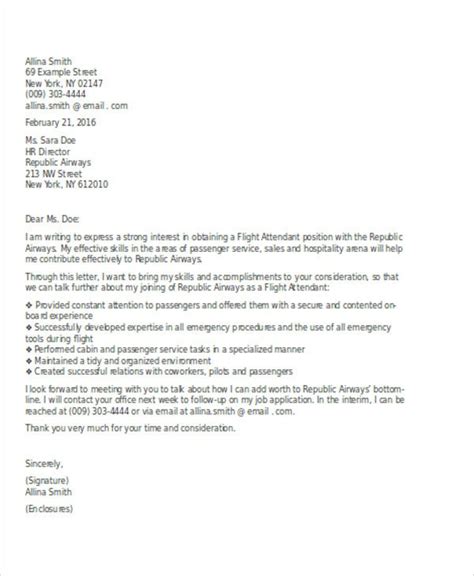 Follow up if you don't hear back. 8+ Flight Attendant Cover Letter Templates - Sample, Example | Free & Premium Templates