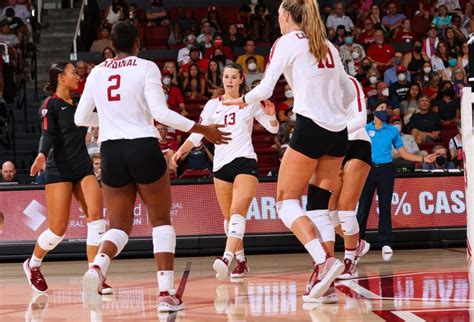 Stanford Volleyball Claims Another Upset Over No 2 Nebraska The