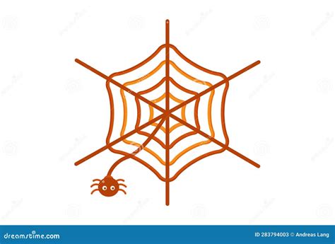 Spider Web Illustration Halloween App Icon Web Symbol Artwork Sign