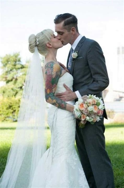 50 Tattoo In Style For Brides Ideas Brides With Tattoos Bride Wedding